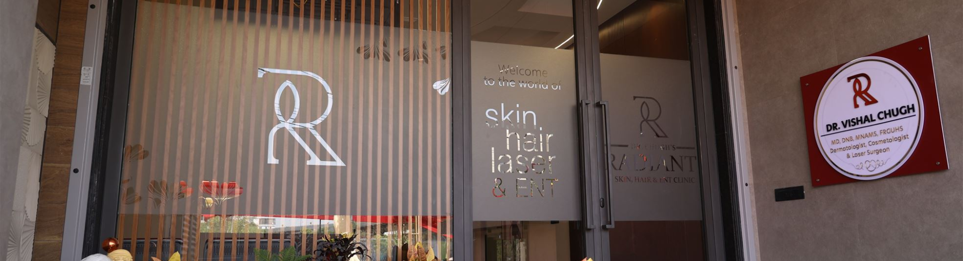 Best Dermatologist in Jaipur — Dr. Vishal Chugh, Radiant Skin, Hair & ENT Clinic entrance