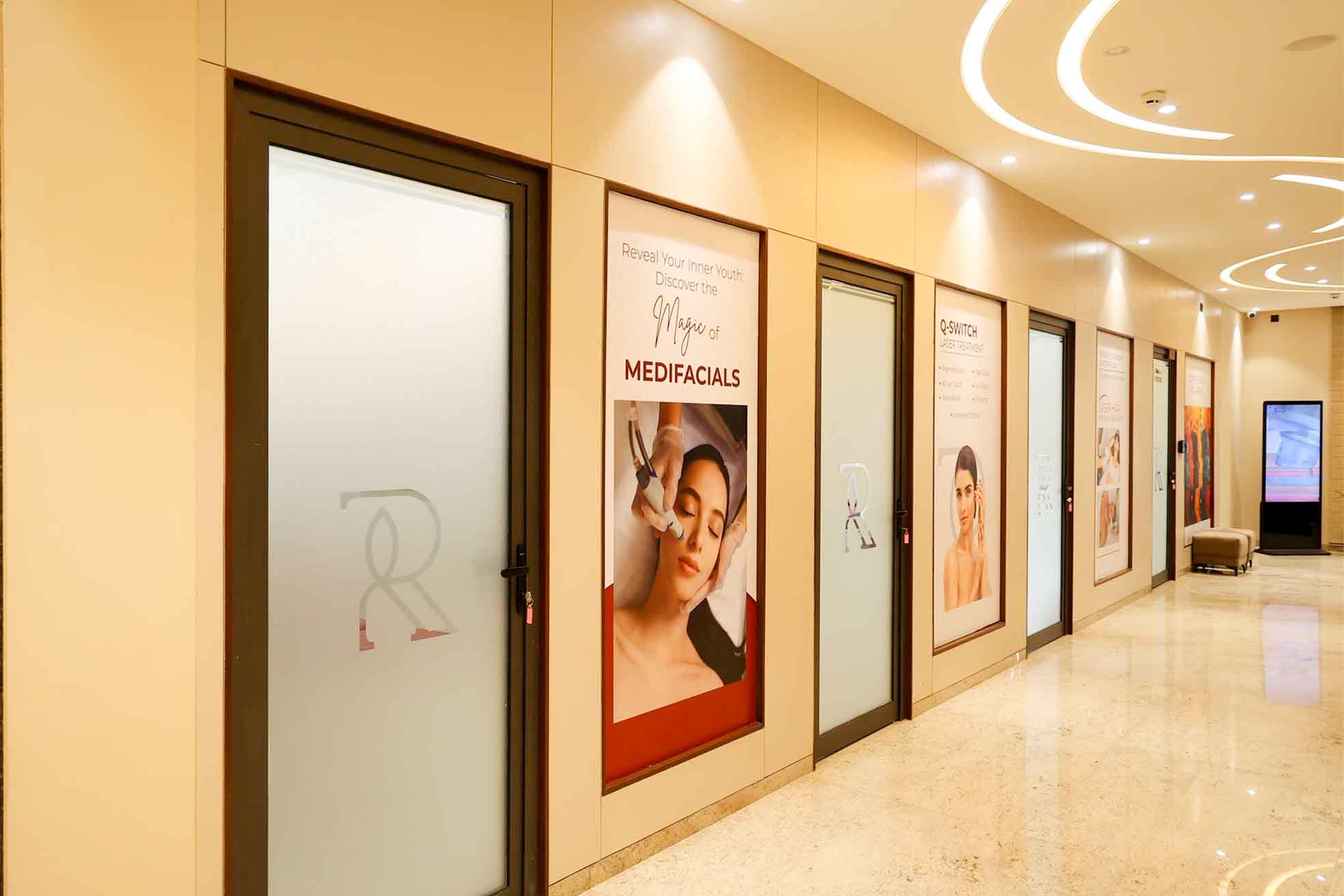 Radiant Skin Clinic corridor interior